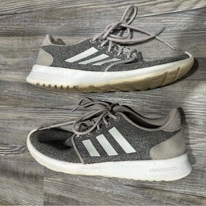 Adidas Women’s Size 7 Gray and White Athletic Sneakers